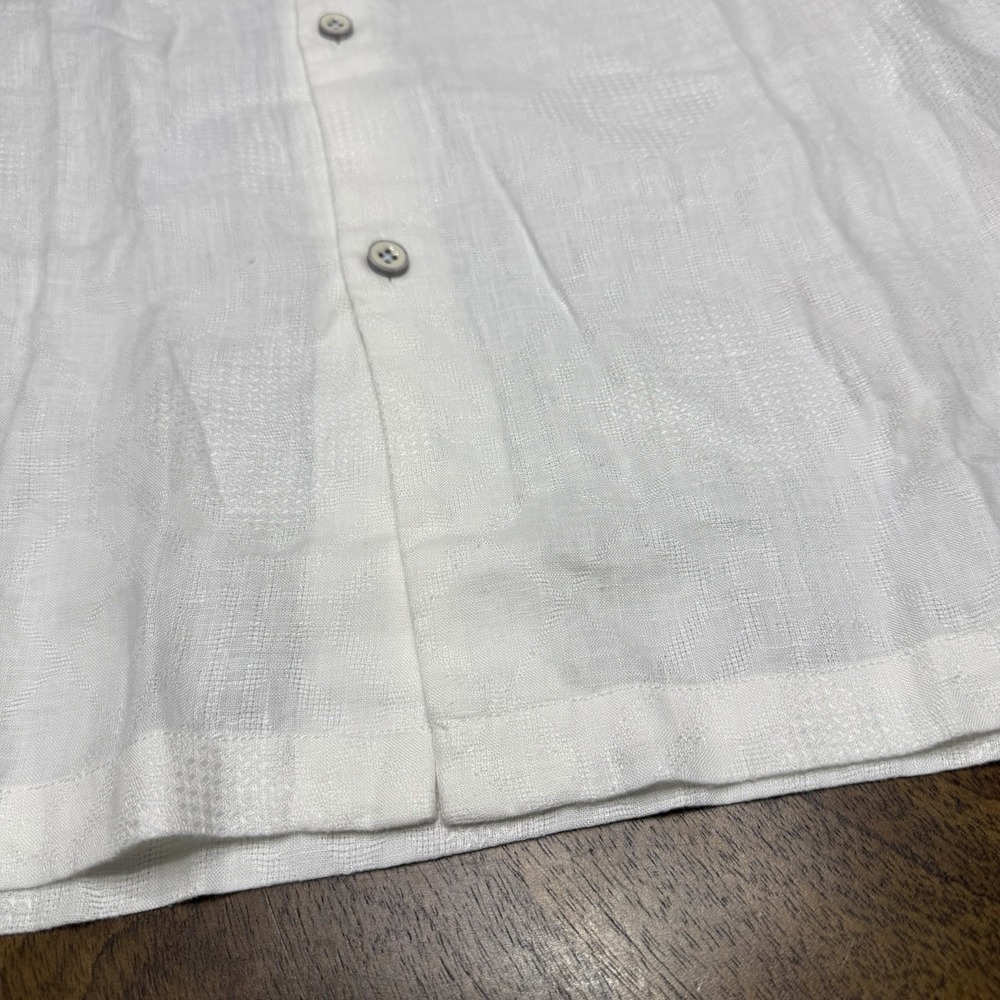 Tommy Bahama Anchors Aweigh Linen Button Down Shirt XL NEW white - Picture 2 of 10